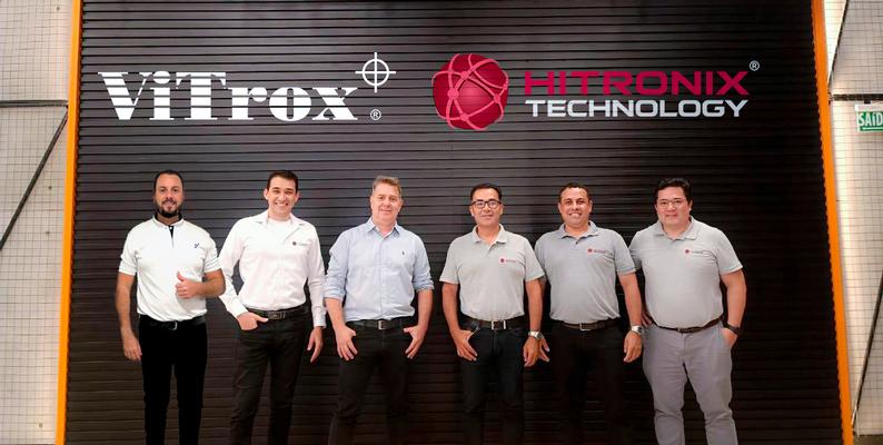 Group photo of the ViTrox team alongside Hitronix Technology